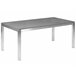 Beliani Mesa de refeição GROSSETO 90x180 Cinza Escuro