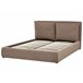Beliani Cama baú Bouclé BAJONNA 184x235 Cinza