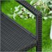 Banco Jardim Vime PE, Aço Outsunny 122x60 Preto