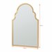 [en.casa] Espelho de parede Hämeenkyrö design atrativo MDF 60x2 Dourado