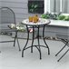 Mesa bistrô com design de mosaico Well Home Preto