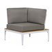 Beliani Conjunto lounge POSITANO Cinza Escuro