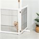 Barreira de Segurança para Cães Madeira de Pinho e Aço PawHut Branco