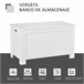 Baú de Armazenamento MDF HOMCOM, casa - móveis de armazenamento 81 Branco
