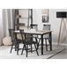 Beliani Mesa de jantar HOUSTON 75x120 Preto