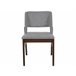 Beliani Silla de comedor BELLA Cinza Claro