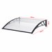 Toldo exterior Mellerud  para portas com proteção  policarbonato 120x100 Transparente