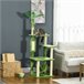 Arranhador para Gatos Aglomerado de Madeira, Sisal e Poliéster Verde