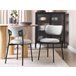 Beliani Silla de comedor CASEY Cinza Claro
