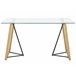 Beliani Mesa de jantar TACOMA 80x140 Transparente