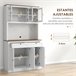 Armário de Cozinha MDF e Melamina de Madeira HOMCOM Branco