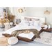 Beliani Cama com LED MDF ZEN 308x229 Castanho