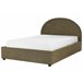 Beliani Cama com armazenamento Bouclé VAUCLUSE 154x214 Bege
