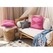Beliani Cojín decorativo RHOEO 45x45 Rosa