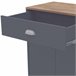 Asfeld Buffet Rack para garrafas de cozinha móveis auxiliares Cinza