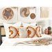 Beliani Almofada decorativa LABLAB Bege