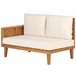 Beliani Conjunto lounge Madeira de acácia BARATTI Bege