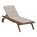 Beliani Cadeira lounge/relax CESANA Azul Claro