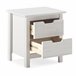Mesa de cabeceira JULIETA 2 gavetas Mesa de cabeceira JULIETA 2 gavetas Branco