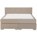 Beliani Cama continental Veludo CONSUL 191x212 Bege