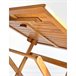 Conjunto de mesa e cadeiras dobráveis ​​de madeira para jardim Natural