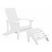 Beliani Silla de jardín ADIRONDACK Branco
