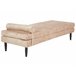 Beliani Chaise longue Terciopelo USSEL Bege