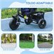 Triciclo para Bebés Metal, plástico e tecido de poliéster HOMCOM Azul