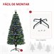 Árvore de Natal Artificial Metal e PVC HOMCOM, casa - natal Verde