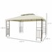 Pérgola de Exterior Aço e Poliéster Outsunny 295x392 Bege