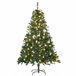 Árvore de Natal Artificial PVC e Metal HOMCOM, casa - natal Verde