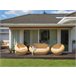 Beliani Conjunto lounge Rattan/vime MAIORI Natural