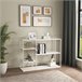 [en.casa] Estante de chão Isojoki com 5 níveis em metal Branco