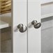 Aparador MDF, Painel de Partículas e Vidro HOMCOM 120 Branco