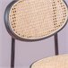 Banqueta vintage com design clássico em rattan natural - North Preto