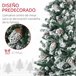 Árvore de Natal HOMCOM 830-751V01GN Verde