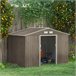 Abrigo de Jardim Aço Galvanizado e PP Outsunny Cinza