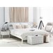 Beliani Cama Madera de pino GIULIA 185x213 Branco