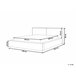 Beliani Cama com estrado Bombazine LINARDS 210x242 Bege