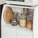 Aparador de cozinha baixo para microondas FRG241-W SoBuy Branco