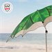 Aktive Guarda-sol de praia 8 varetas folhas Verde