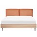 Beliani Cama com estrado Pele sintética LIMANTON 181x215 Dourado