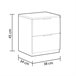  Mesa de cabeceira de baixo custo 38 Branco