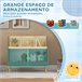 Estante Infantil para Brinquedos Cinza