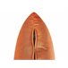 Beliani Chaise longue à direita Veludo LE CRAU Laranja