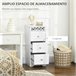Auxiliar Casa de Banho MDF HOMCOM, casa - móveis de armazenamento Branco
