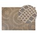 Beliani Entrelaçado ARIBA 160x230 Cinza