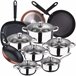 Bateria de cozinha 12 peças com jogo de patch Multicor