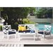 Beliani Cadeira de jardim BALTIC Branco