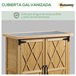 Armário de Jardim Madeira de Abeto Outsunny 75 Castanho
